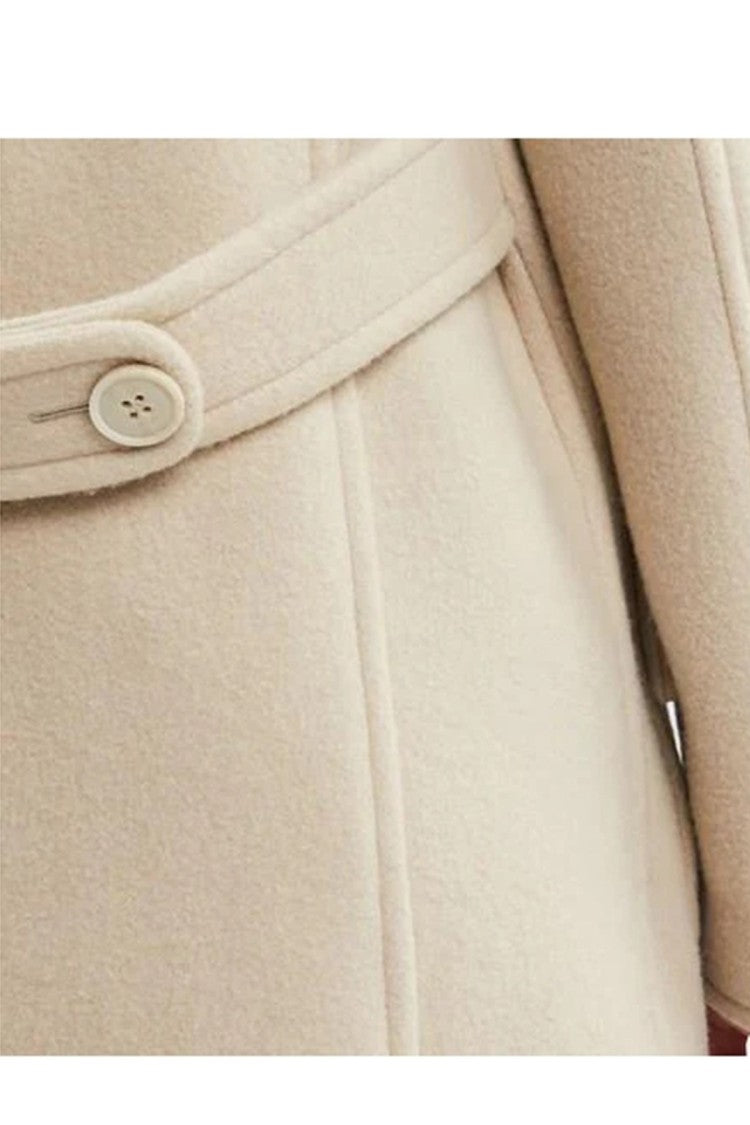 Fay Beige Wool-Blend Short Coat