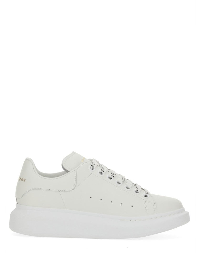 Alexander Mcqueen Oversized Perforated Side Exaggerated Leather Sneakers