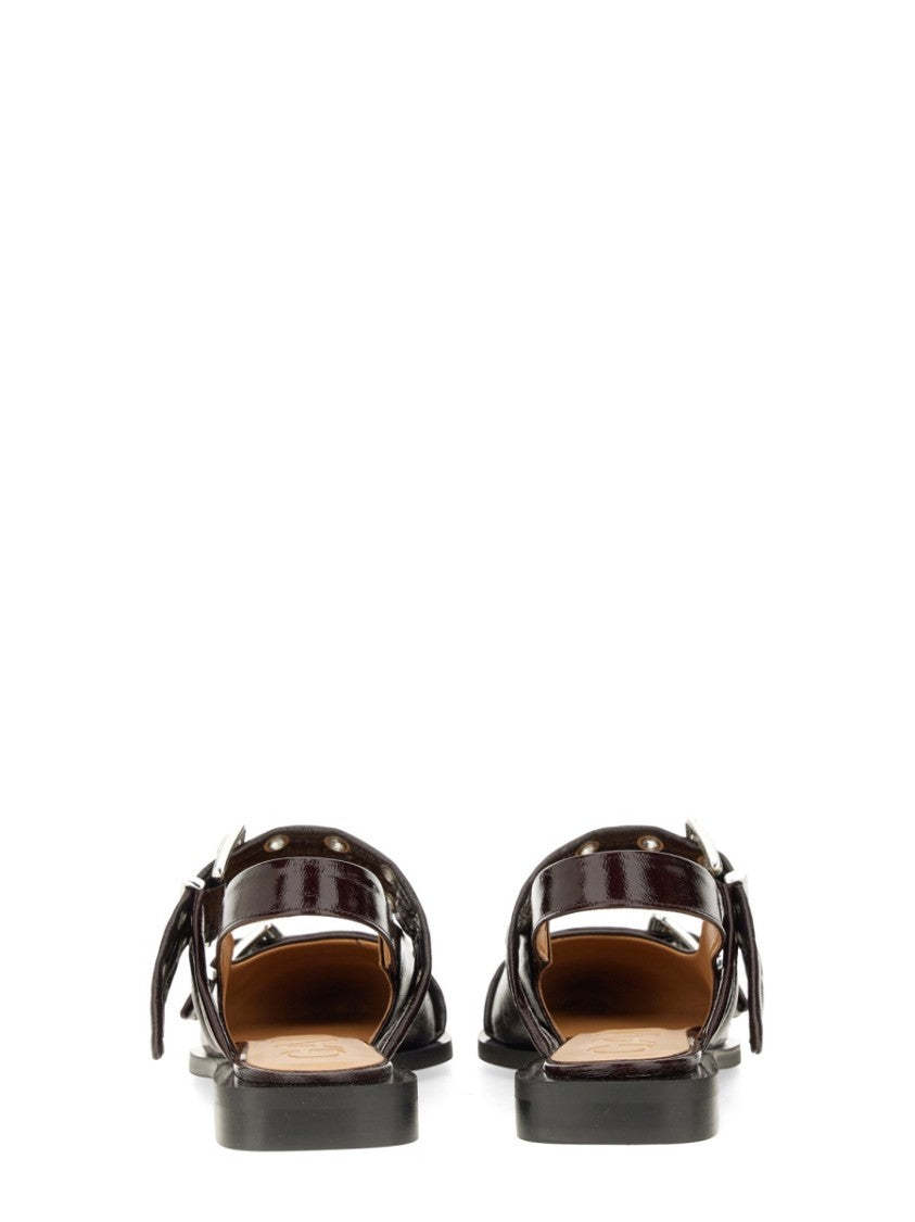 Ganni Buckle Ballet Flat