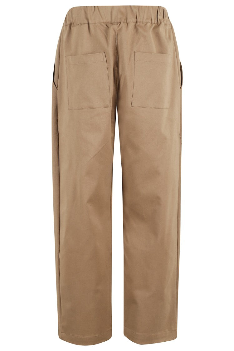 A Paper Kid Gabardine Patterned Pants With Relaxed Fit