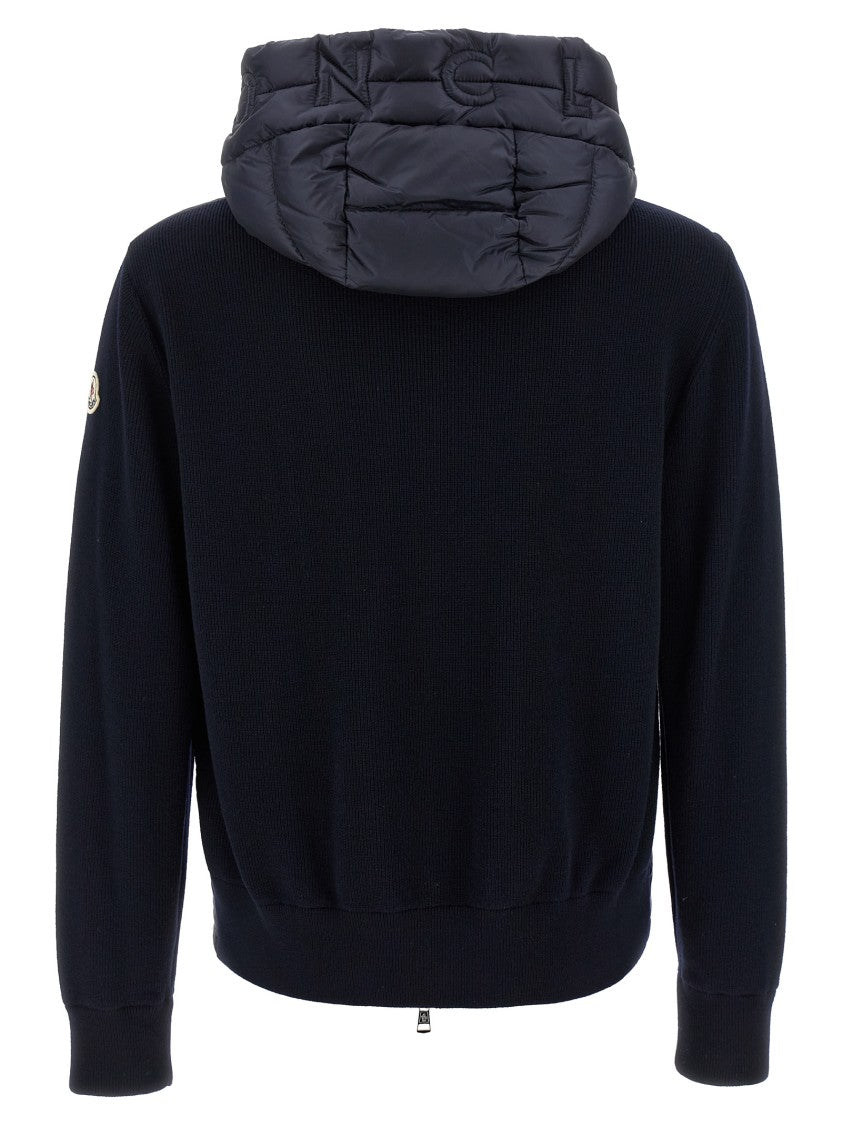 Moncler Ribbed Wool Hoodie
