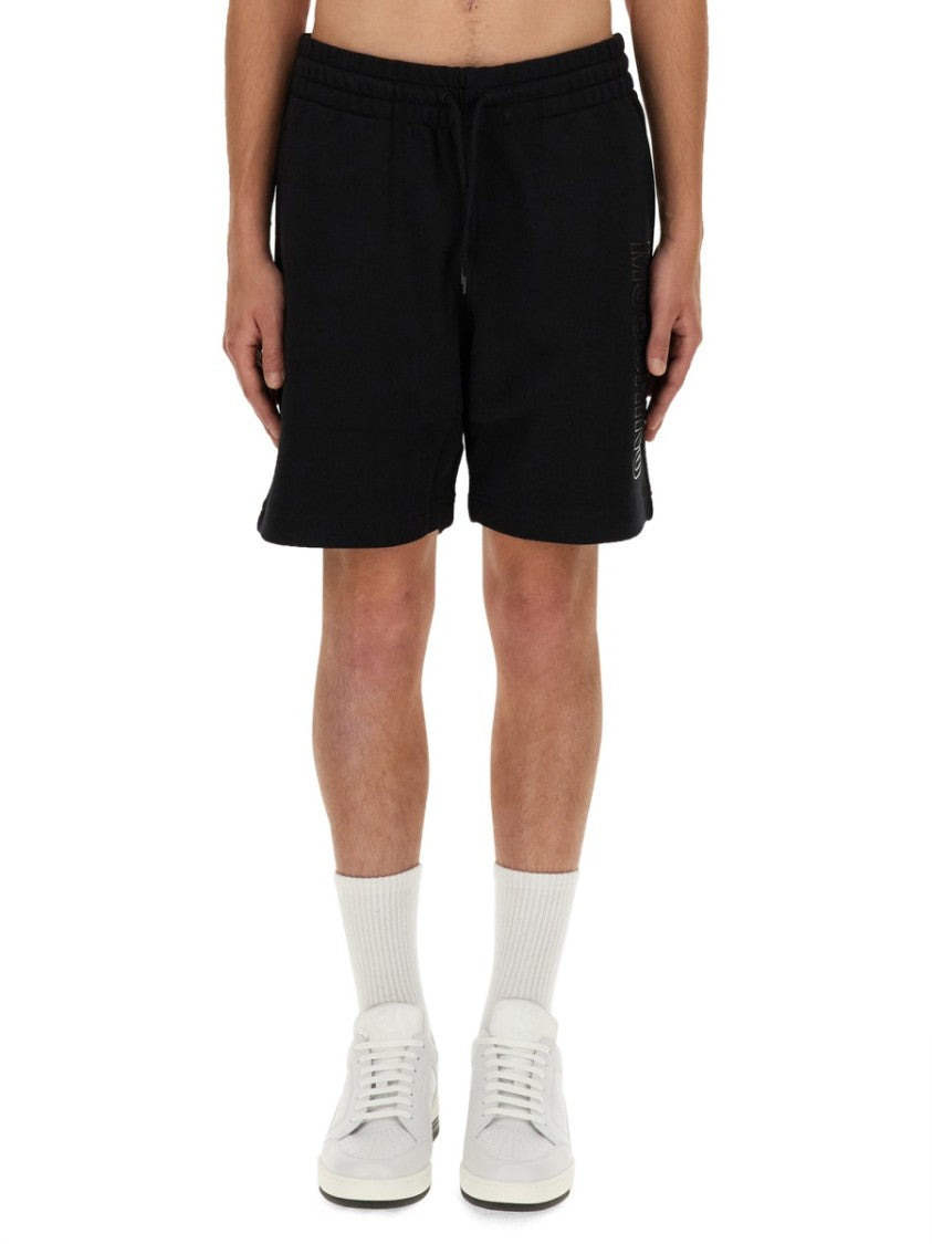 Moschino Cotton Bermuda Shorts With Drawstring Waistband