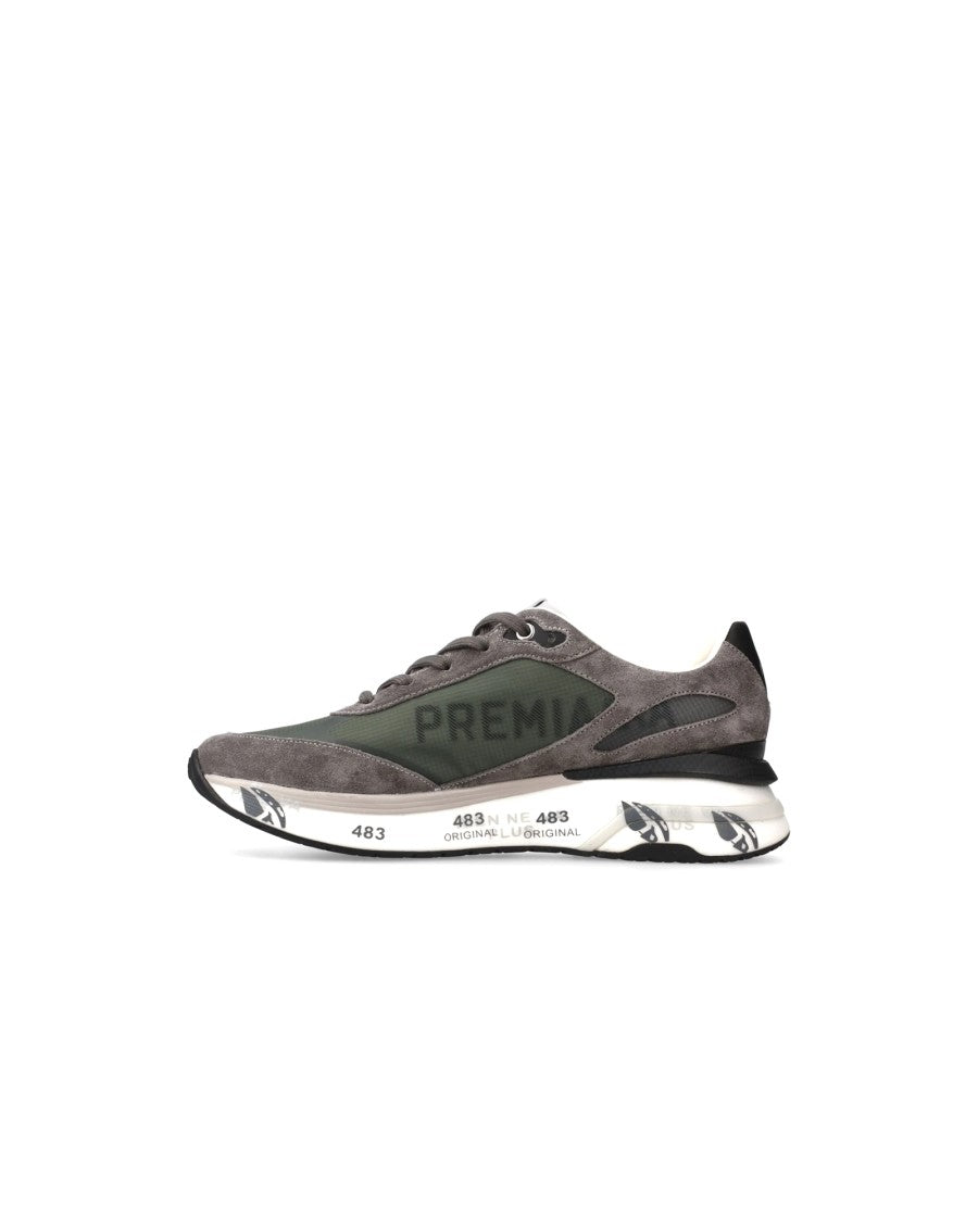 Premiata Green Suede Sneakers