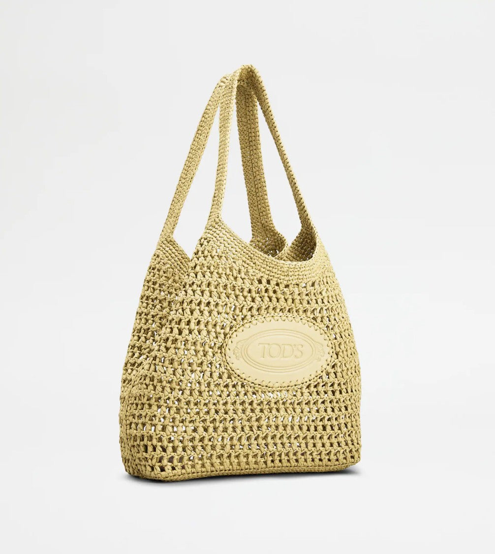 Tod's Woven Tote Bag With Embossed Logo