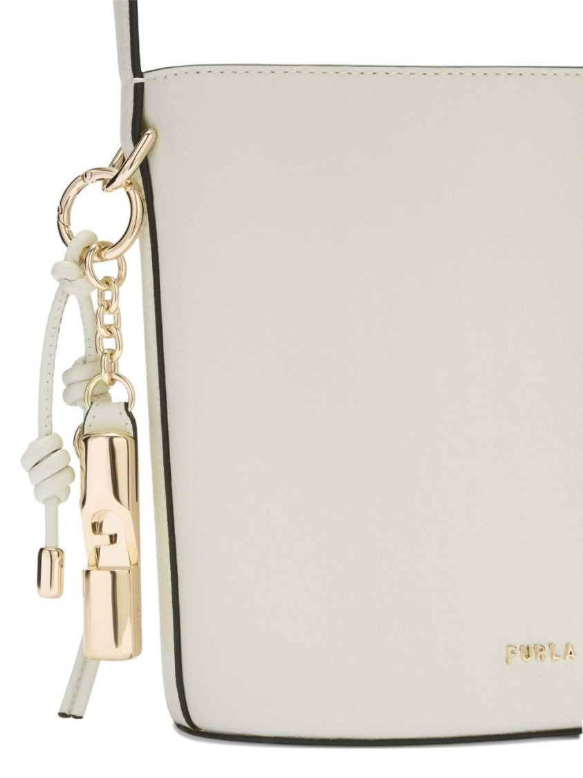 Furla Minimalist White Leather Bag