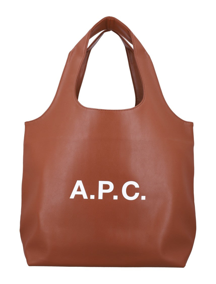 A.P.C. Ninon Spacious Brown Tote Bag