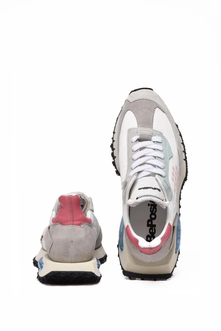Be Positive Space Run Sneakers - White/Green