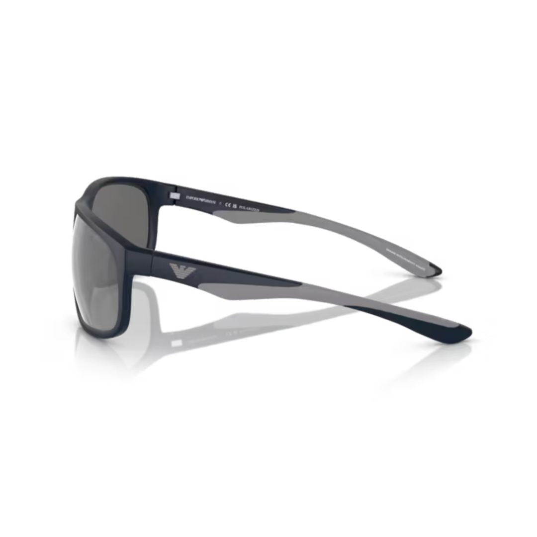 Emporio Armani 0Ea4199u Rectangular Two-Tone Sunglasses With Matte Finish