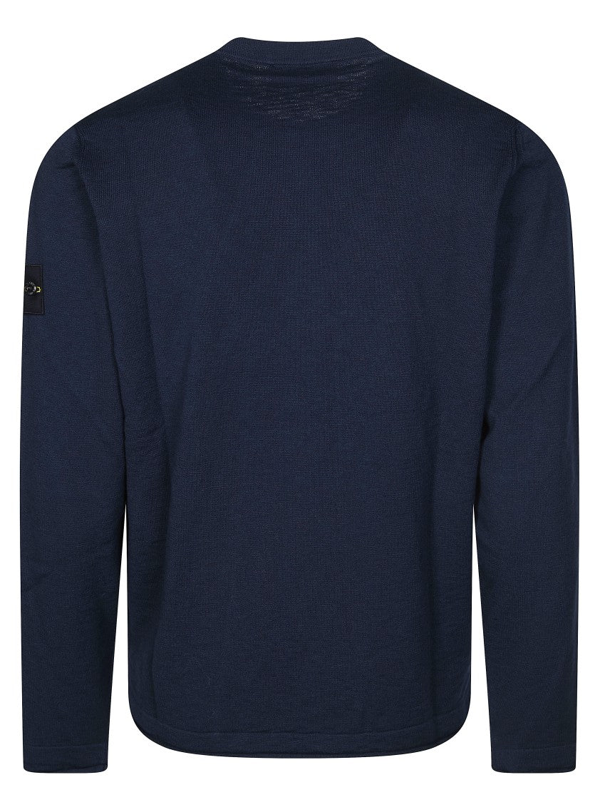 Stone Island Crew Neck Slightly Cropped T-Shirt