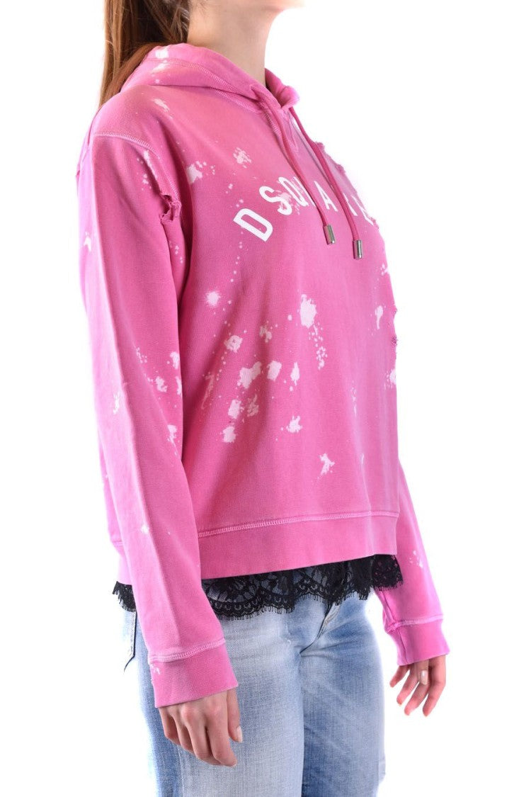 Dsquared2 Fuchsia Cotton Sweatshirt