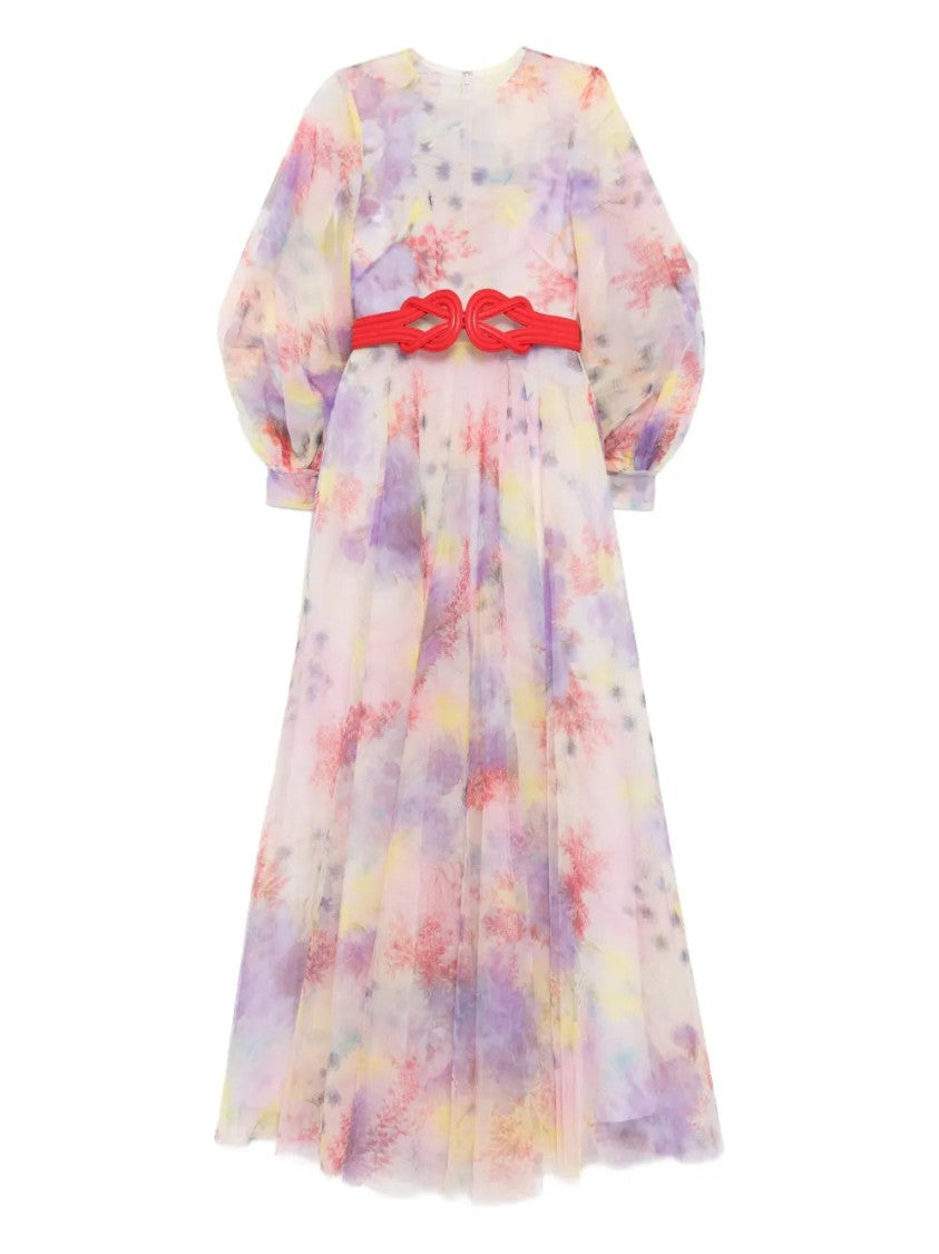 Saiid Kobeisy Floral Printed Long Dress