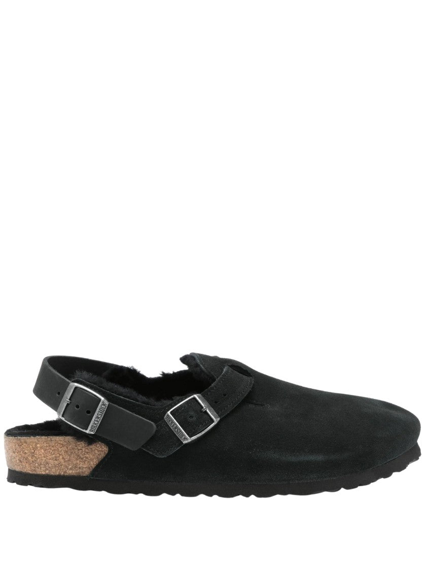 Birkenstock Closed-Toe Black Sandals With Adjustable Strap