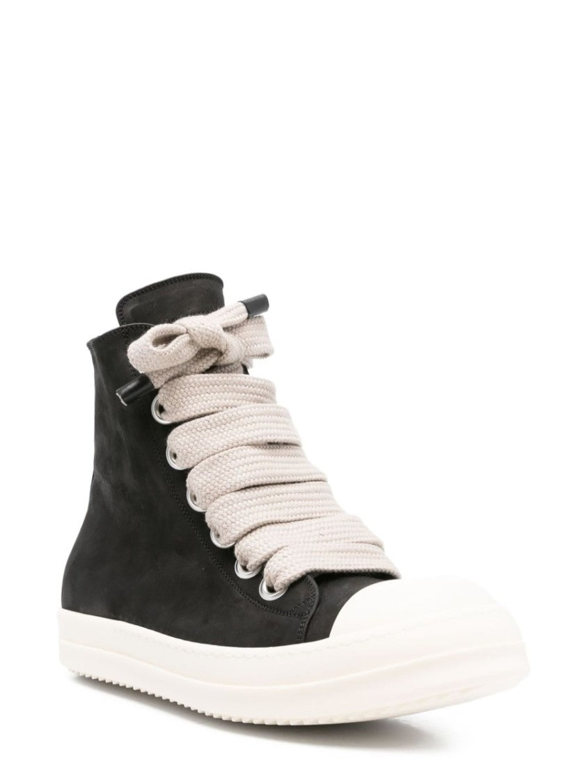Rick Owens High-Top Calf Leather Jumbolace Sneaker