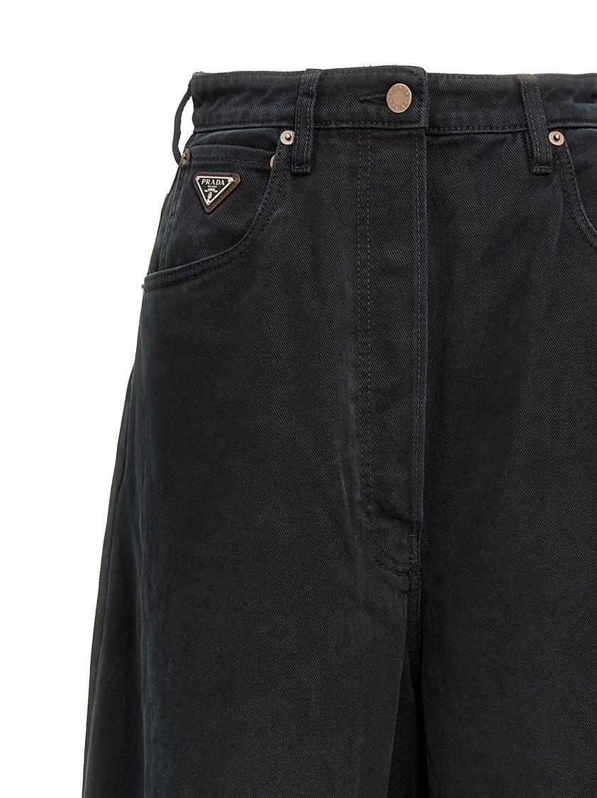 Prada High-Waisted Cotton Denim Jeans