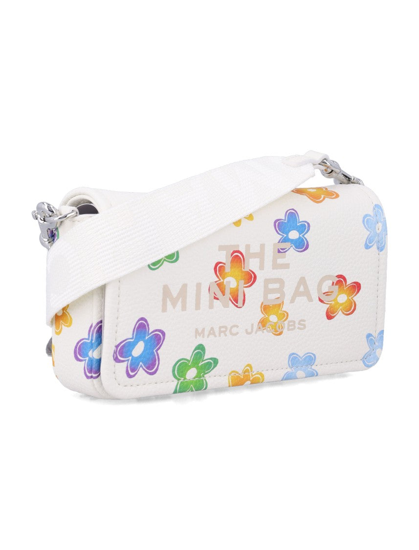 Marc Jacobs Leather The Mini Bag With Floral Print