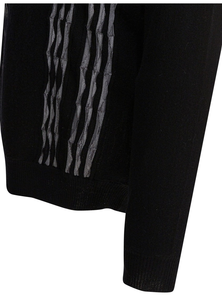 Beams Plus Textured Wool-Blend Knitwear With Classic Polo Collar