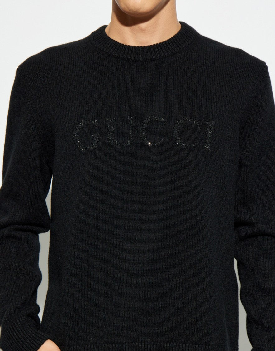 Gucci Logo Wool/Cashmere Sweater