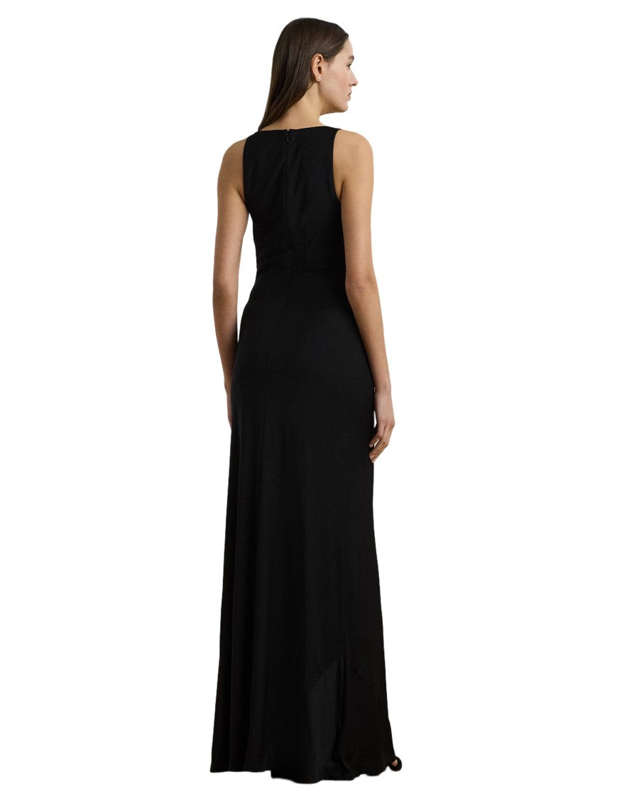 Lauren Ralph Lauren Floor-Length Sleeveless Gown With Draped Neckline