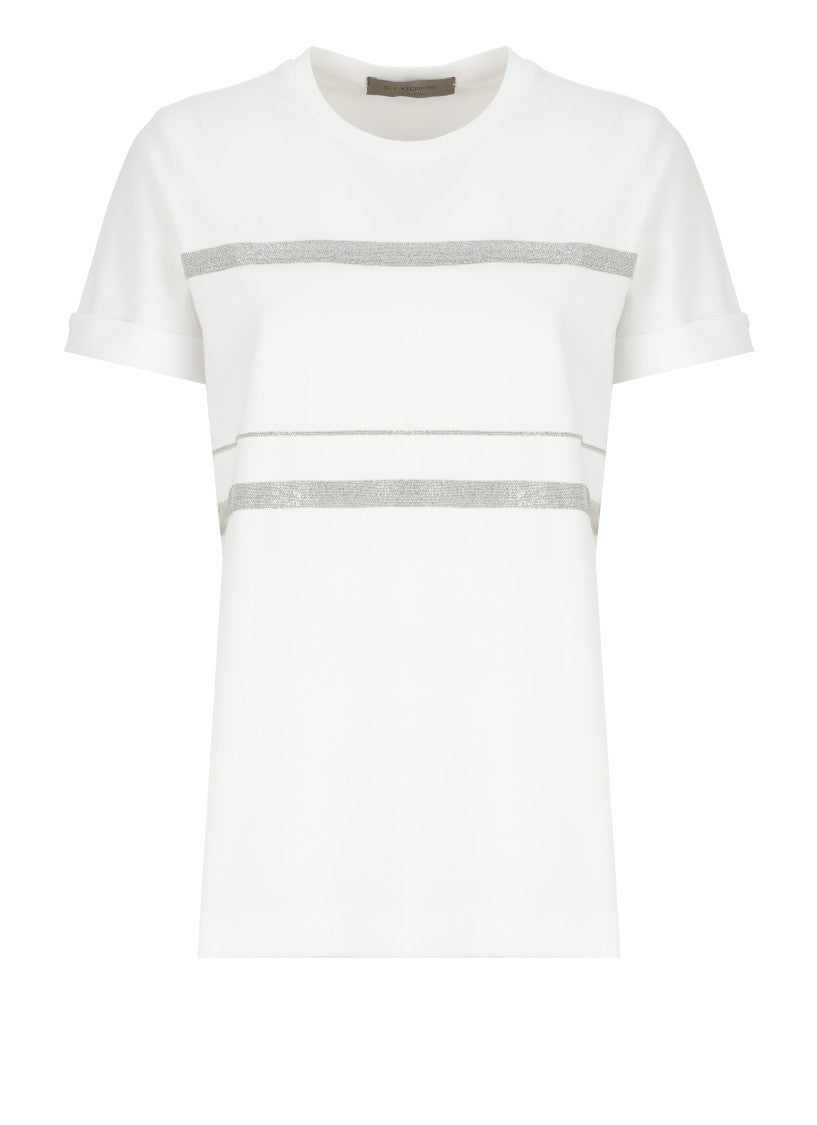 D. Exterior White Cotton T-Shirt