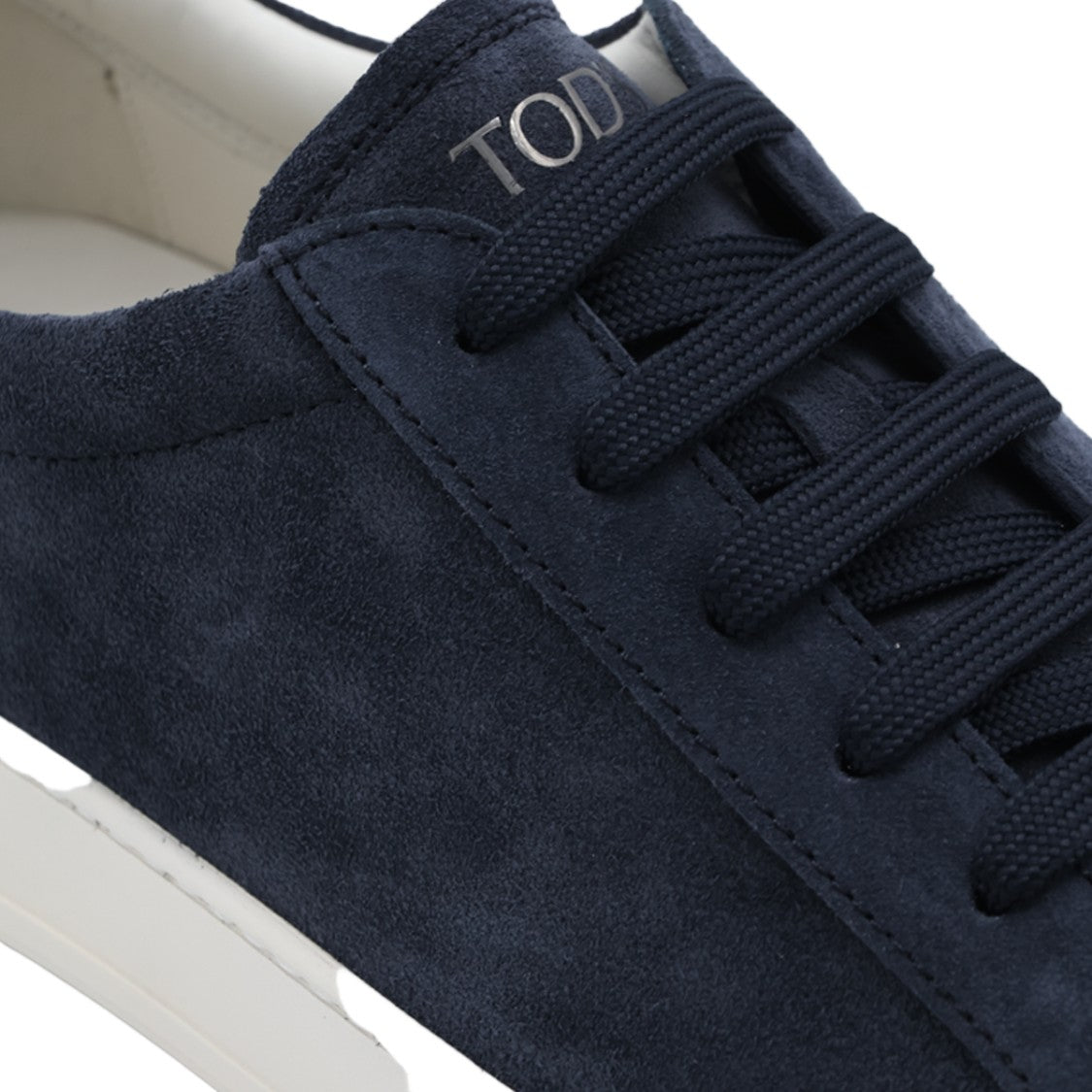 Tod's Low-Top Suede Sneakers With Contrasting Rubber Sole