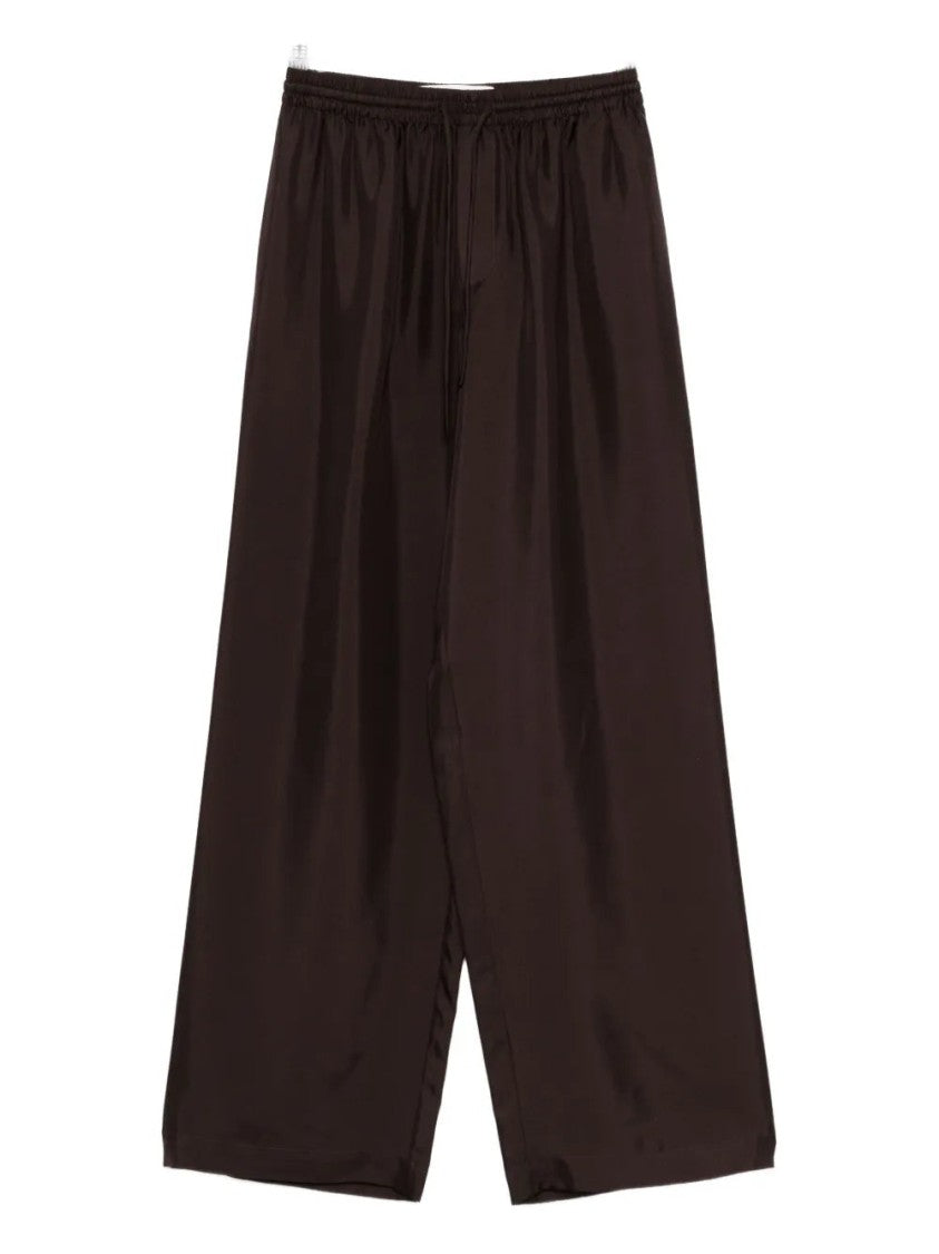 Róhe Drawstring-Waist Silk Trousers