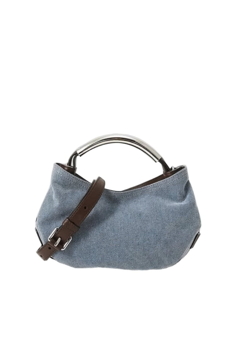 Moschino Textured Denim-Inspired Moschino Tote Bag