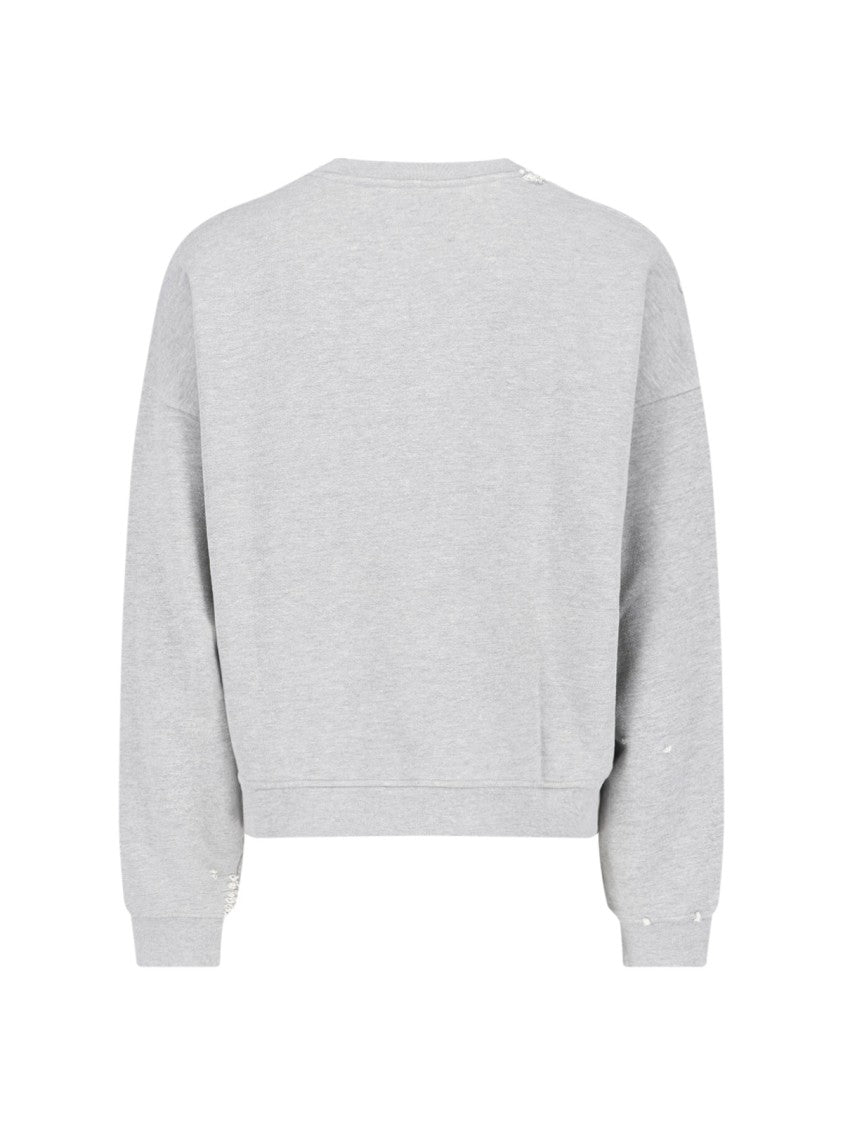 Paly Grey Relaxed Fit Cotton Sweater