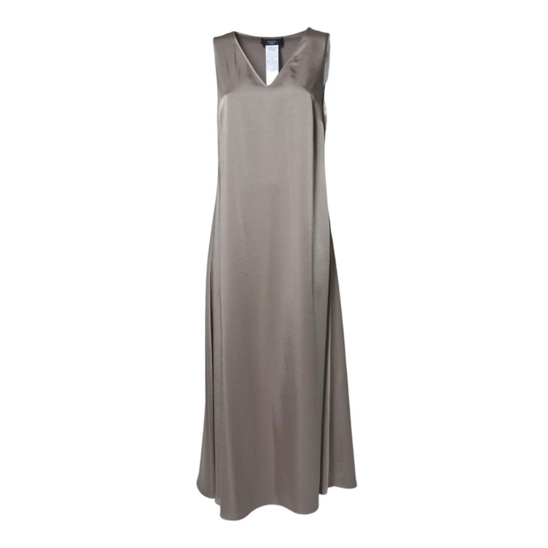 Max Mara Sleeveless Maxi Dress With V-Neckline And Flowing Silhouette