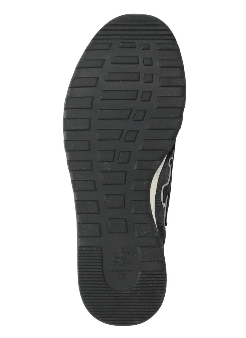 Premiata Dark Blue Nous 7726 Suede-Blend Sneakers