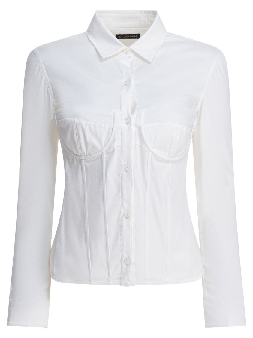 Balenciaga Corset-Inspired Slim Fit Shirt