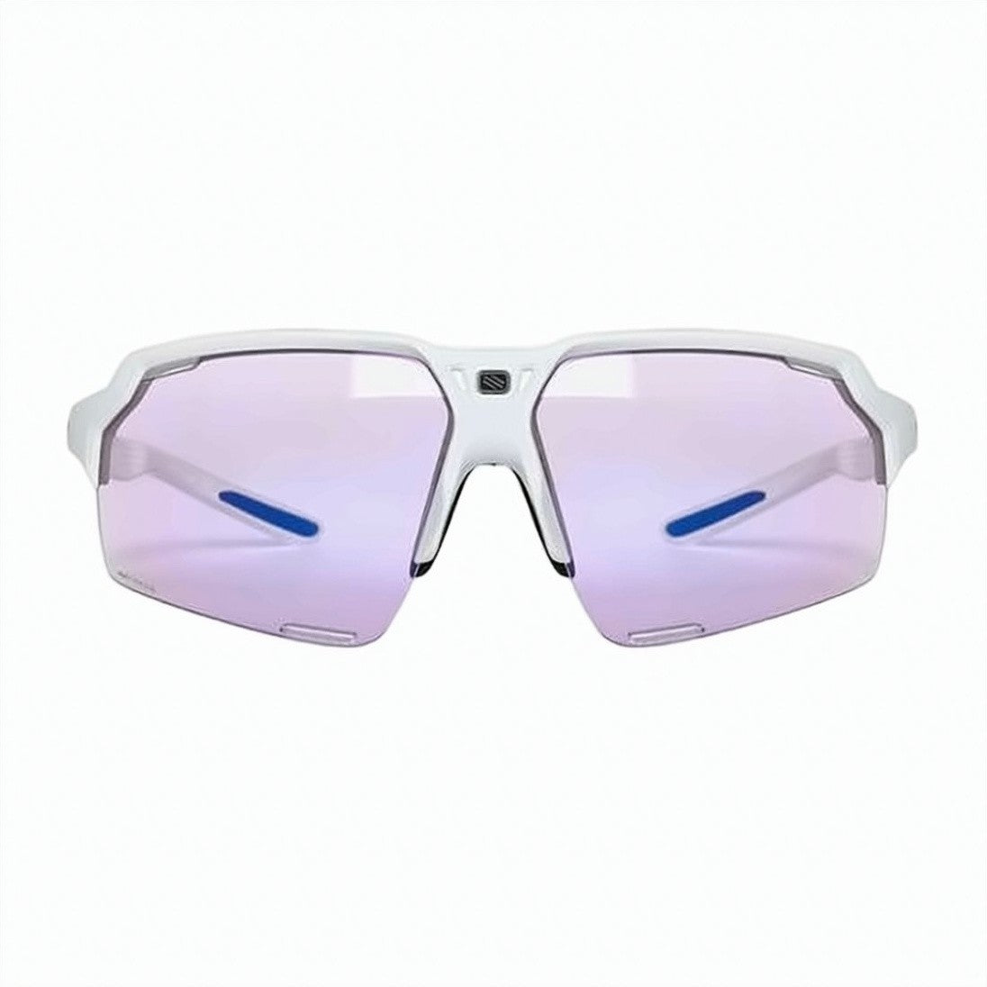 Rudy Project Angular White Frame Sunglasses With Shield-Style Lenses