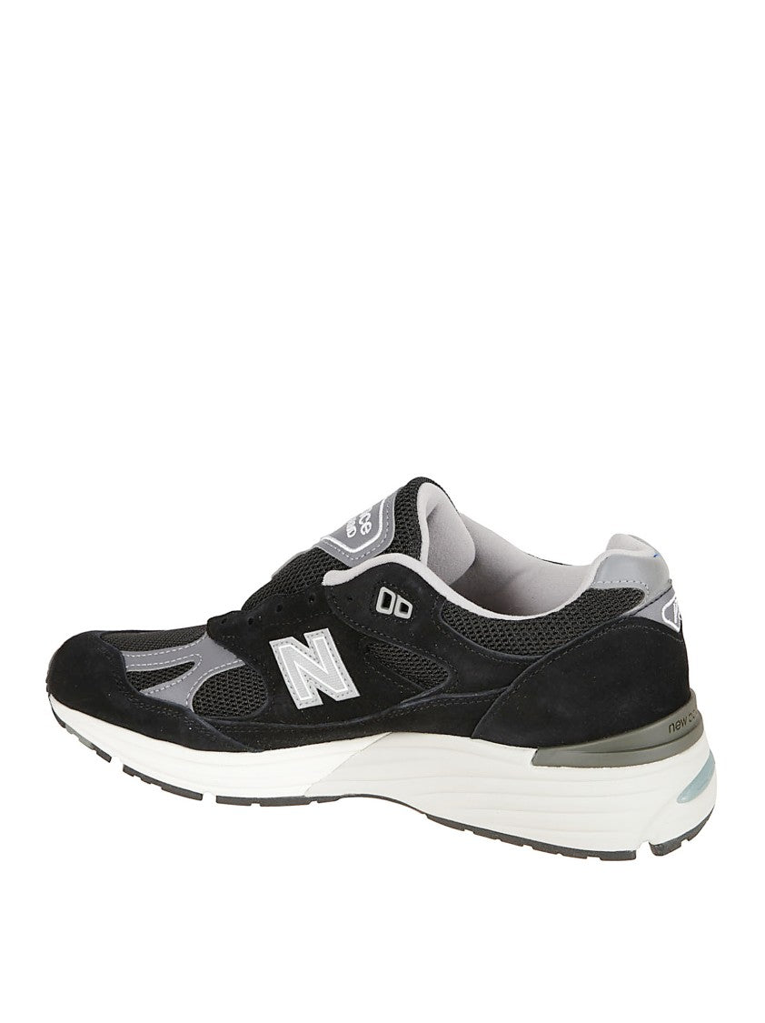 New Balance Black Sneakers In Suede And Mesh Composition