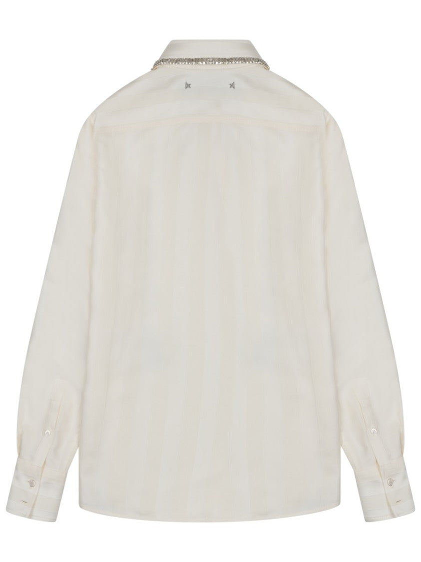 Golden Goose Embroidery-Detail Long Sleeve Shirt
