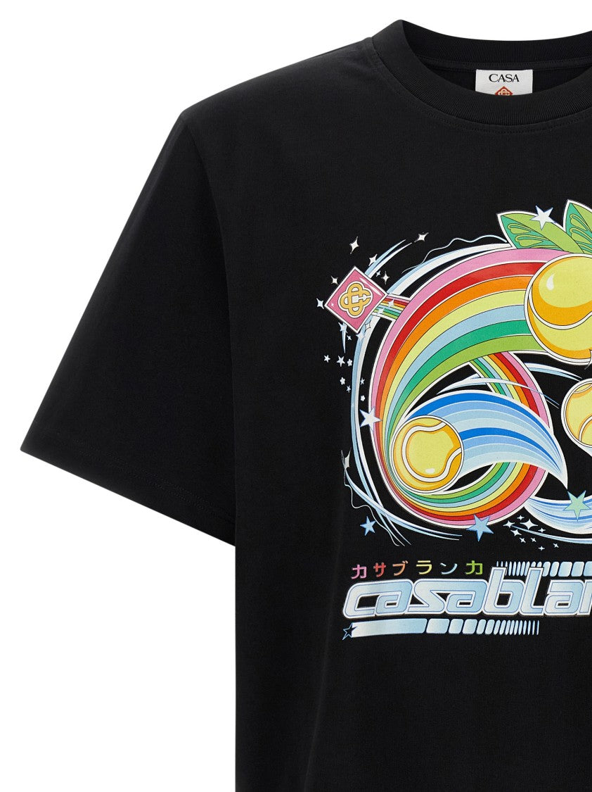 Casablanca Manga Tennis Ball' T-Shirt