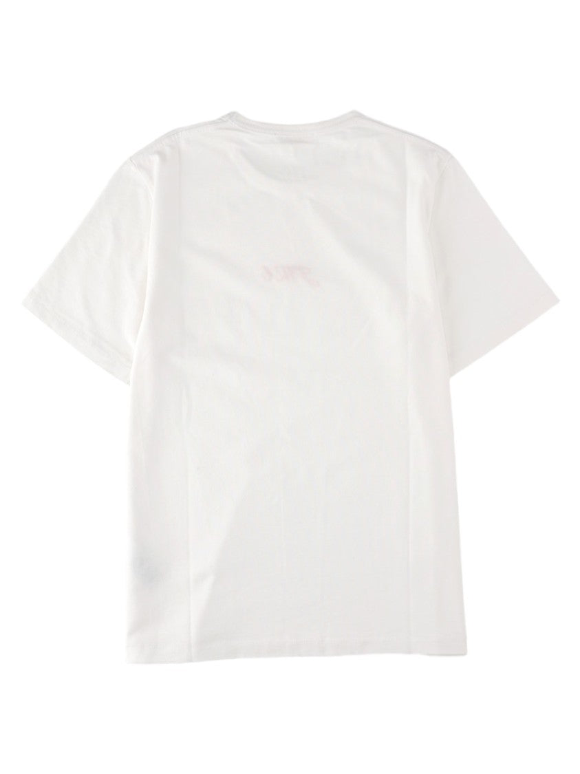 J. W. Anderson White Embroidered Logo Cotton T-Shirt