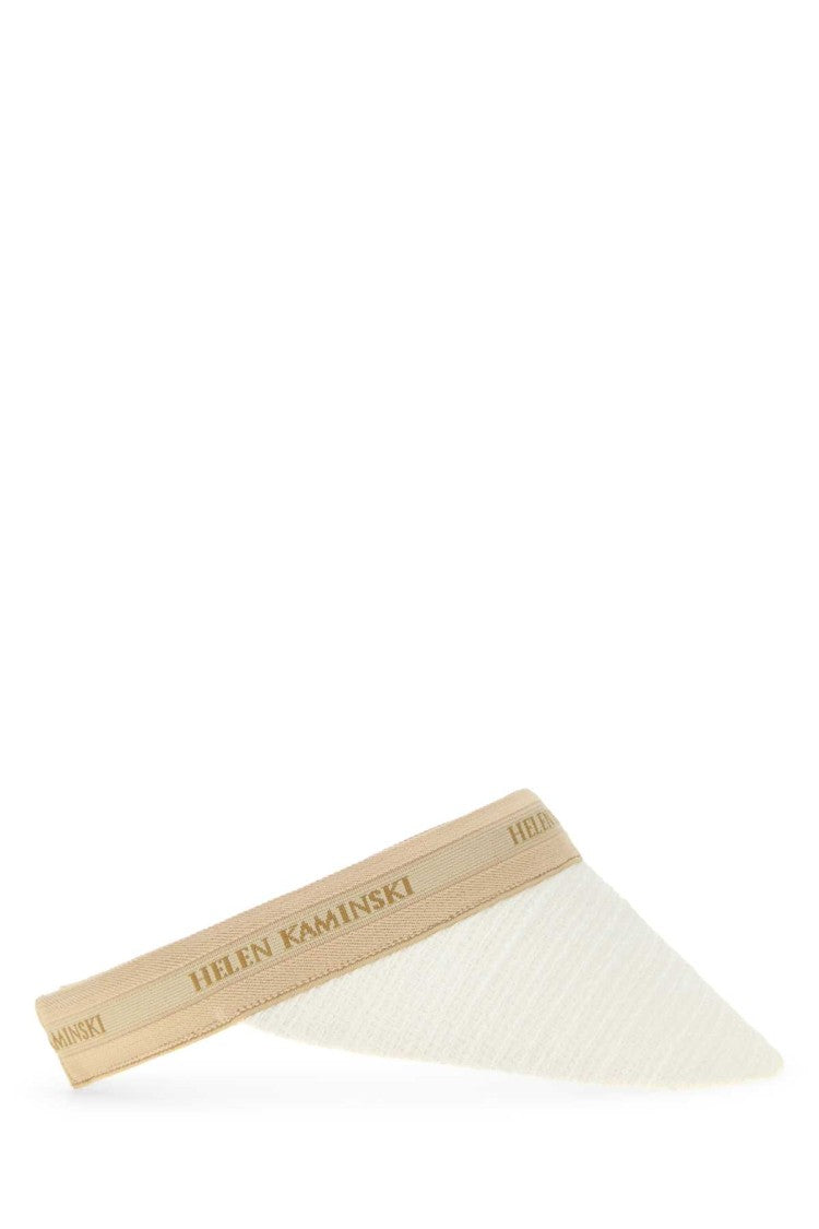 Helen Kaminski White Boucle Carter Visor