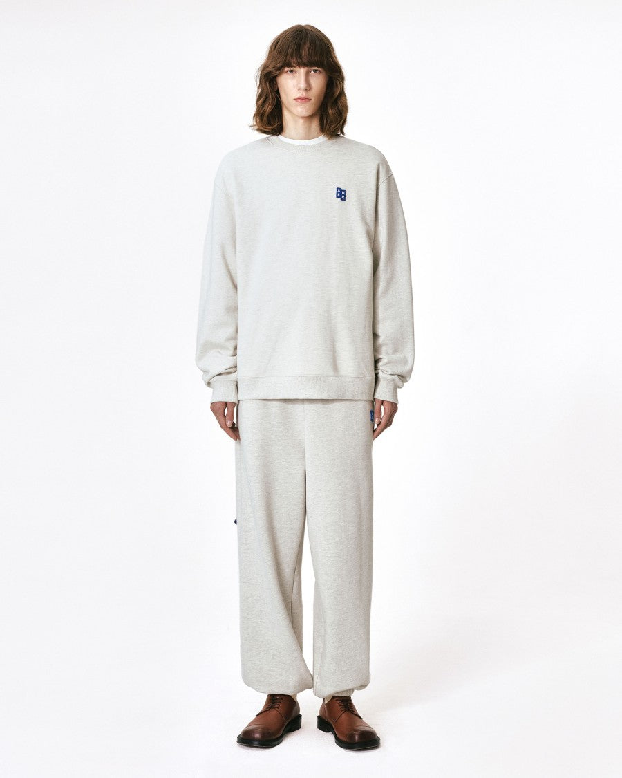 Adererror Semi-Oversized Cotton Sweatshirt With Tetris Logo Patch