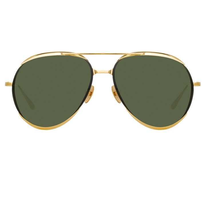 Linda Farrow Matisse Aviator Sunglasses In