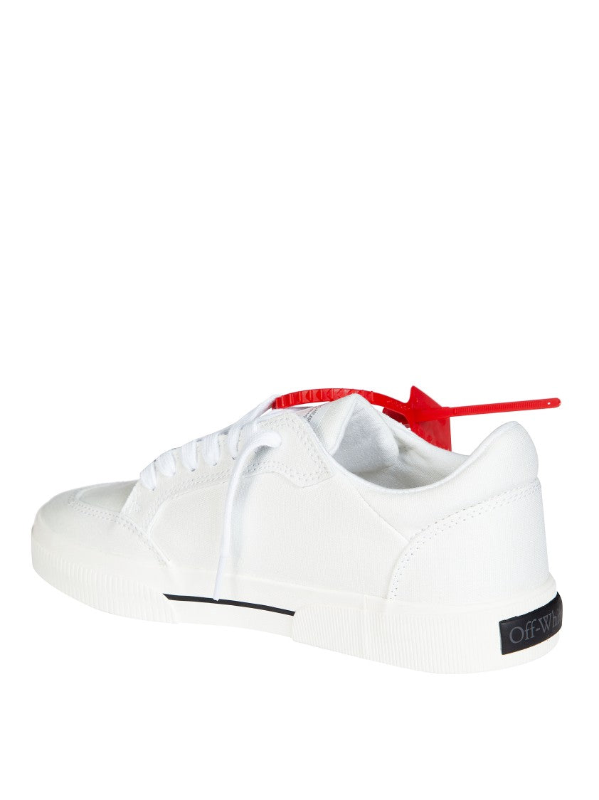 Off-White White Canvas Arrow Logo Sneakers
