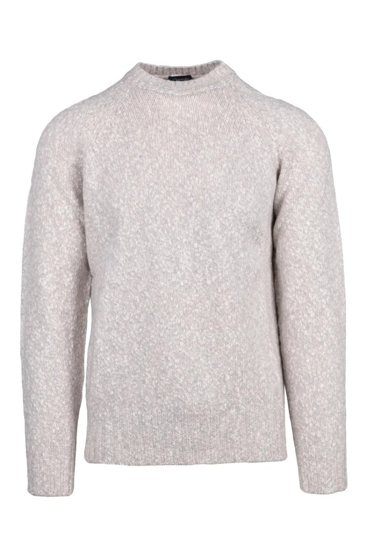 Drumohr Crew Neck Sweater - White/Grey