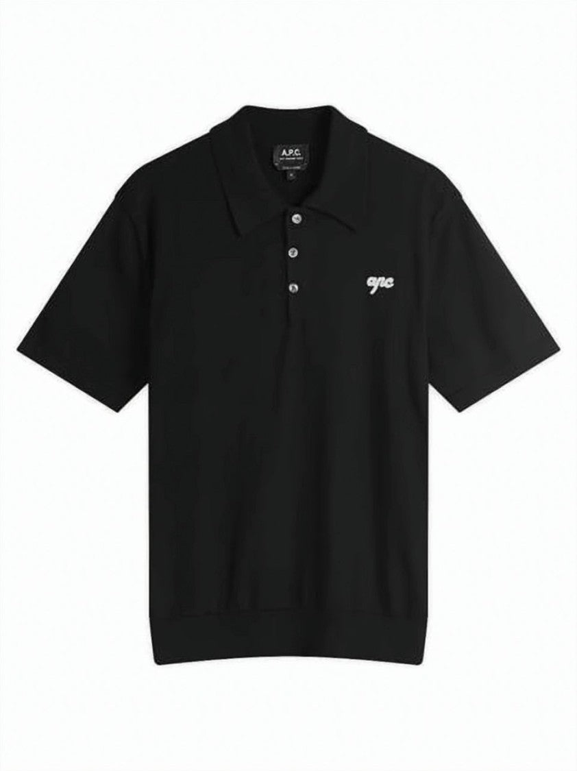A.P.C. Short-Sleeved Polo Shirt With Classic Collar