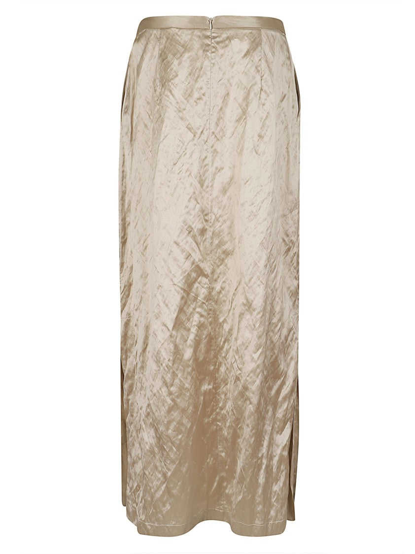 Antonelli Firenze Pencil Skirt With Crinkled Texture And Shiny Finish