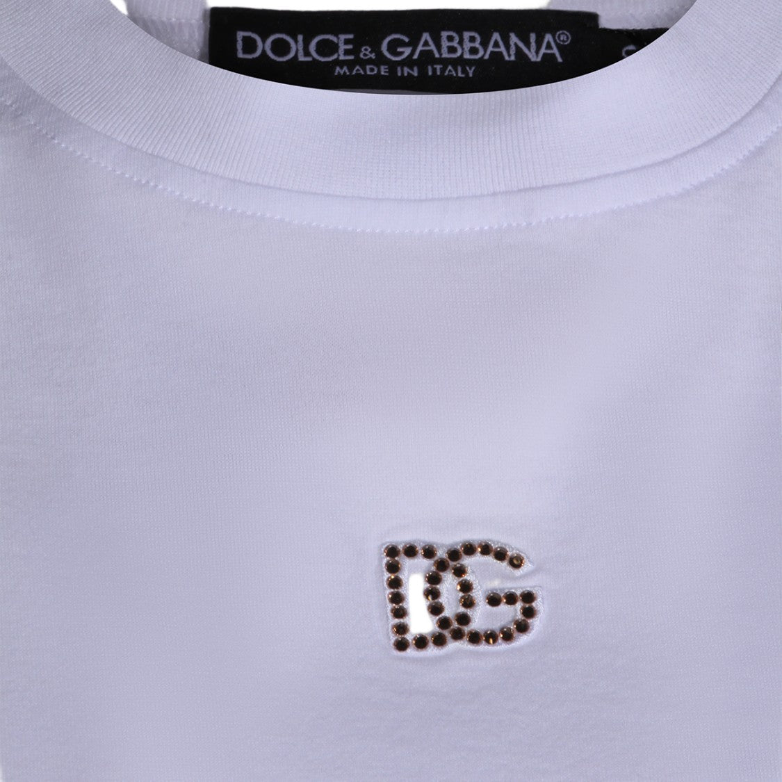Dolce & Gabbana White Dg Initials Cotton T-Shirt