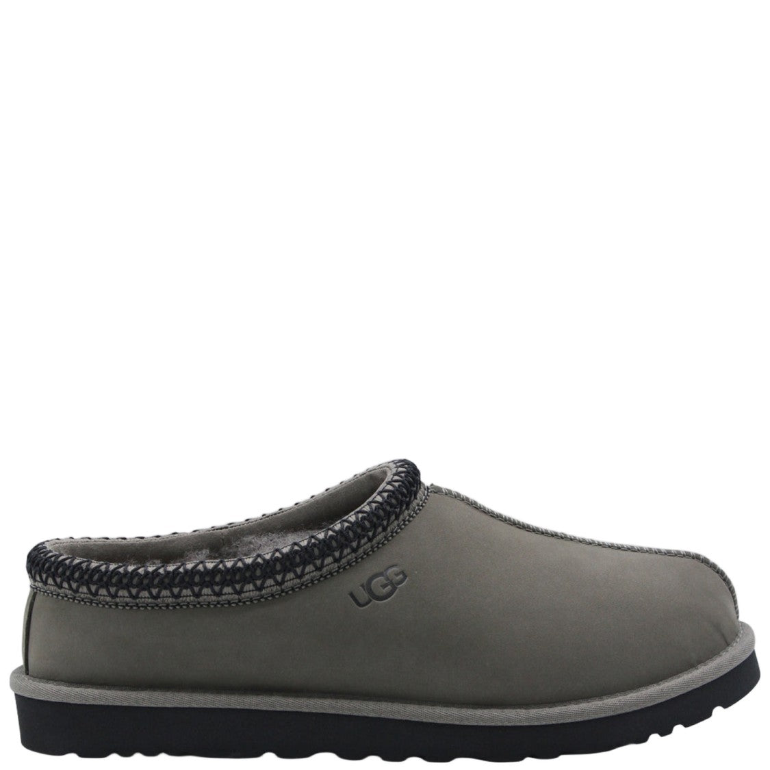 Ugg Gray/Black Suede Mules
