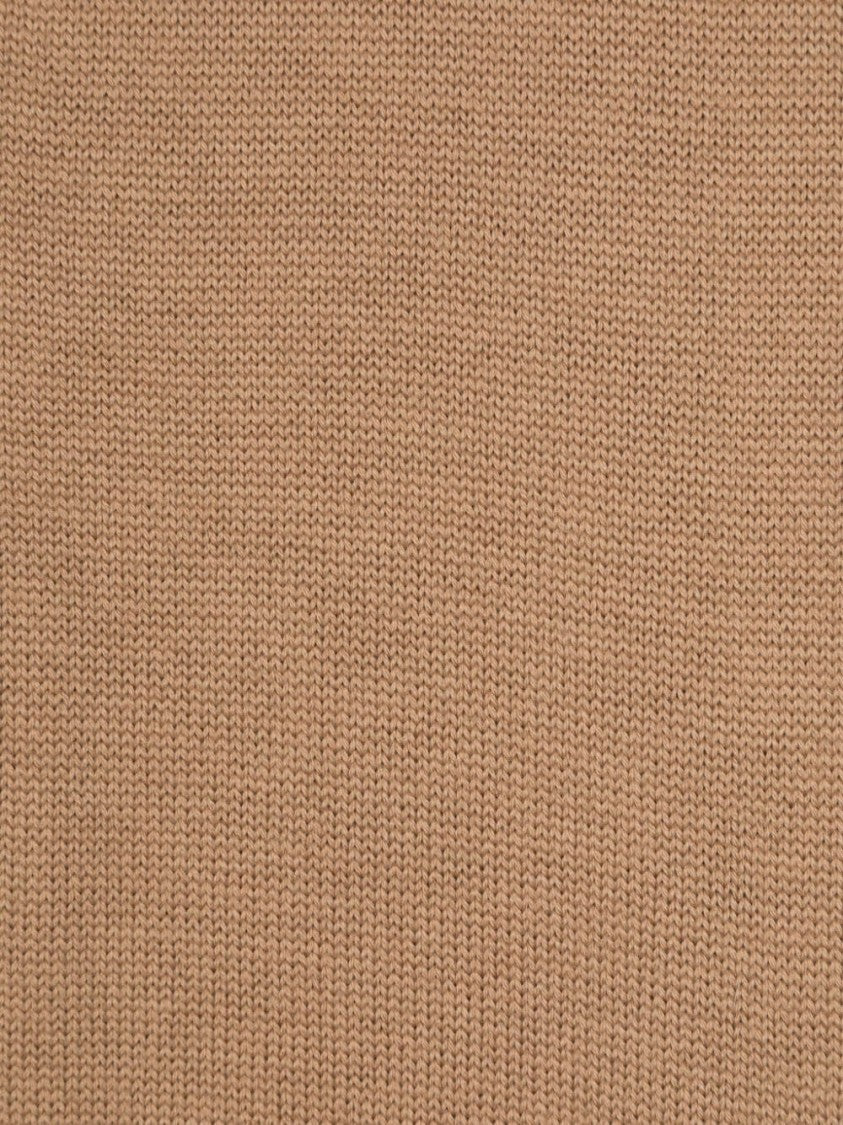 Moschino Camel Brown Wool Scarf