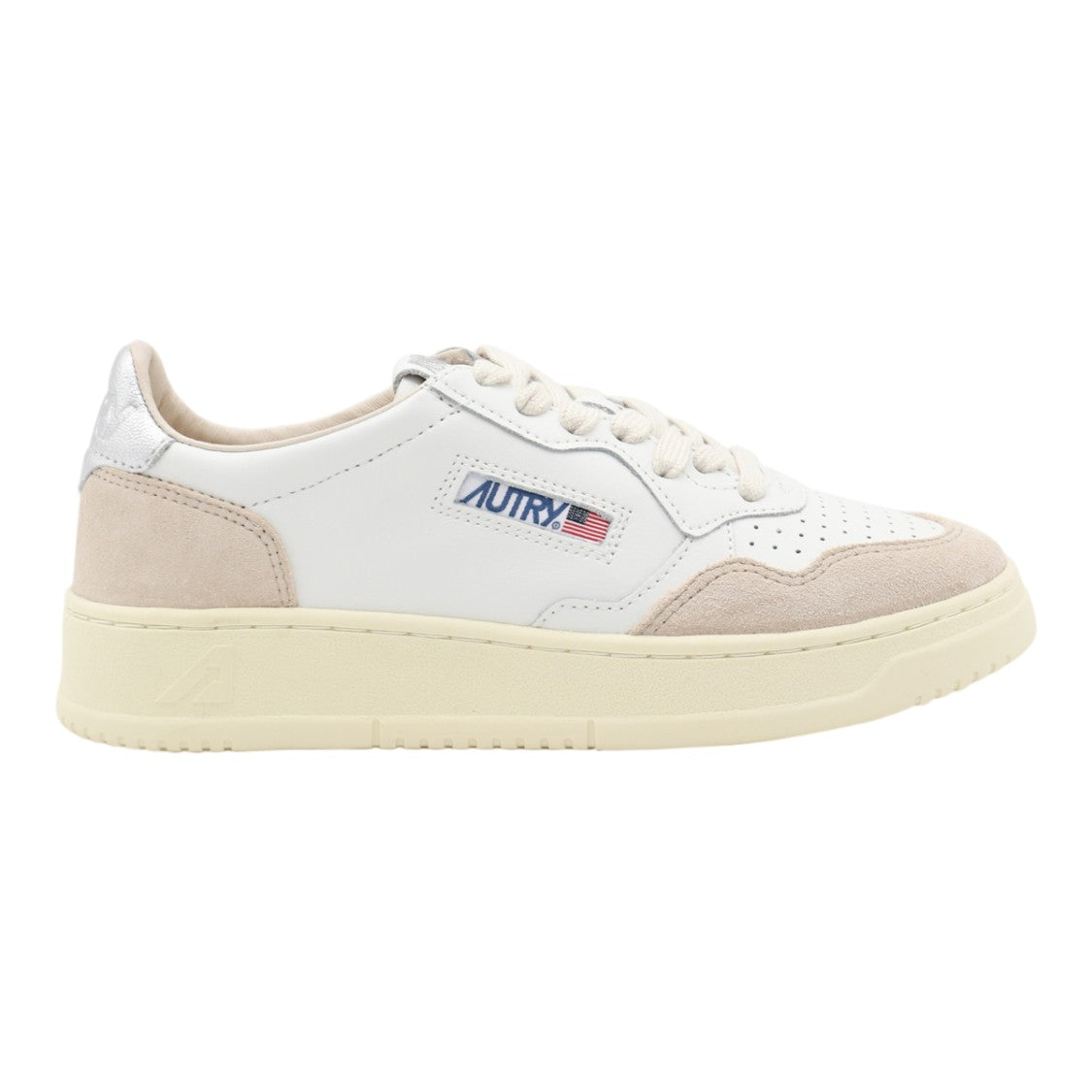 Autry Low-Top Sneakers With Suede Overlays And Metallic Accents
