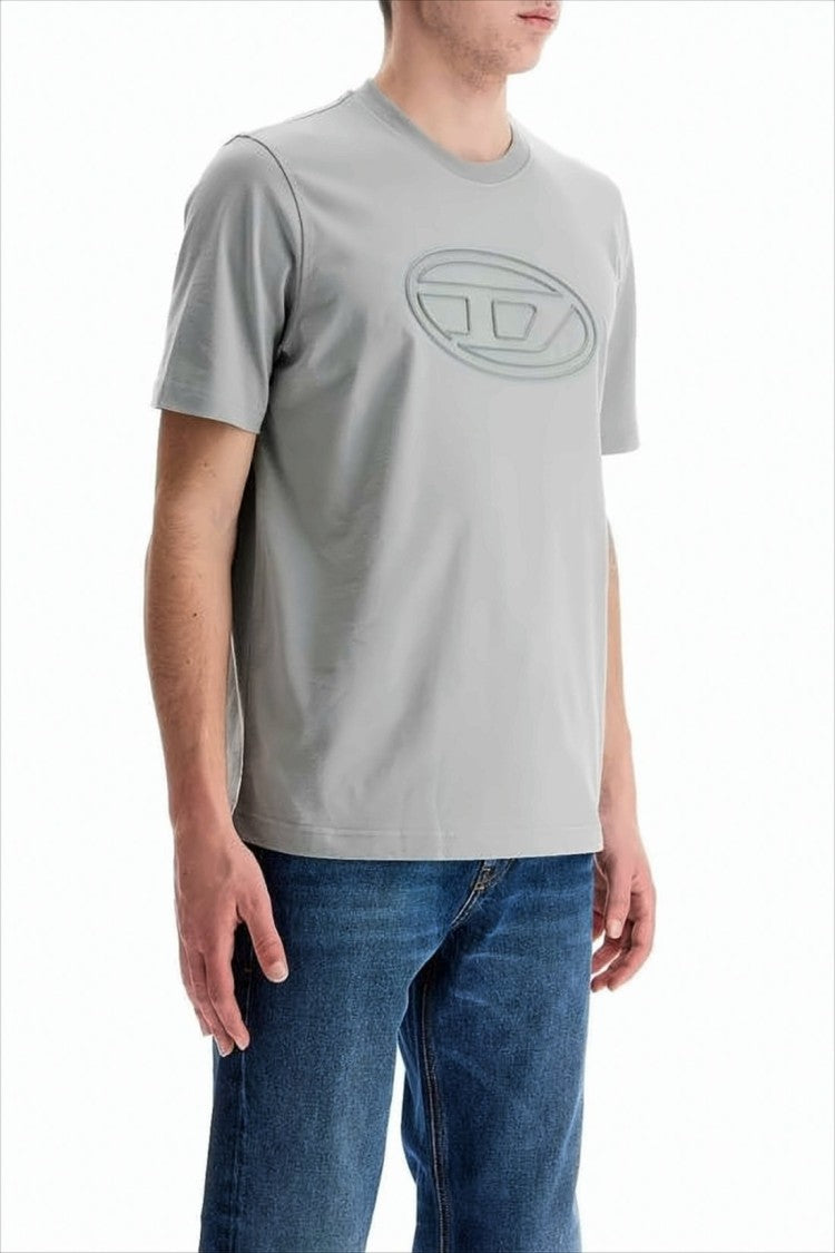 Diesel Relaxed Fit Grey Crew Neck T-Shirt