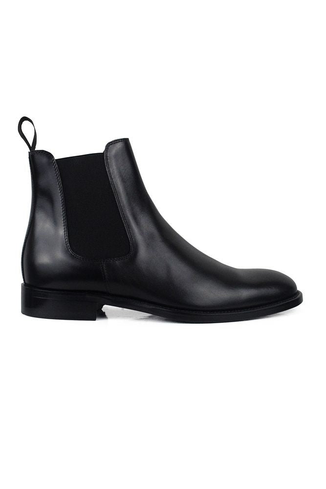Alberto Calfskin Leather Boots With And Slip-On Functionality