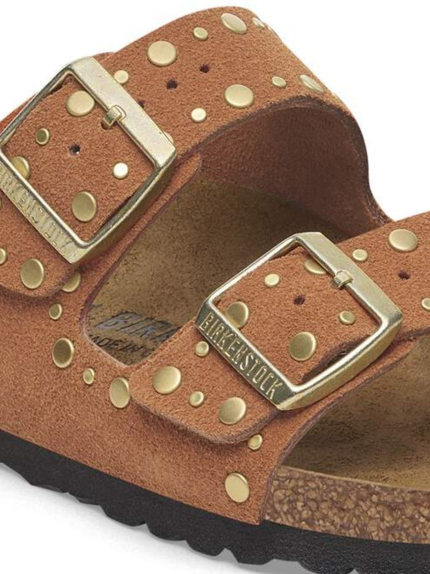 Birkenstock Brown Suede Arizona Rivet Sandals