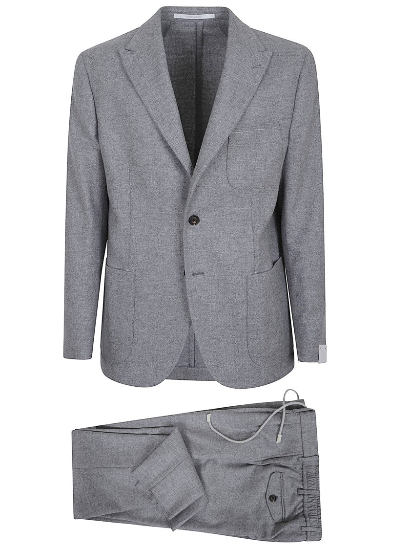 Eleventy Wool-Cashmere Blend Blazer With Tailored Fit